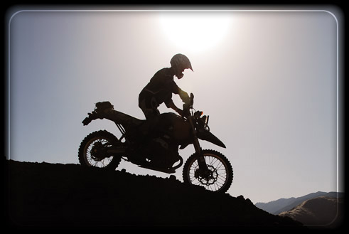 Rider in the sun